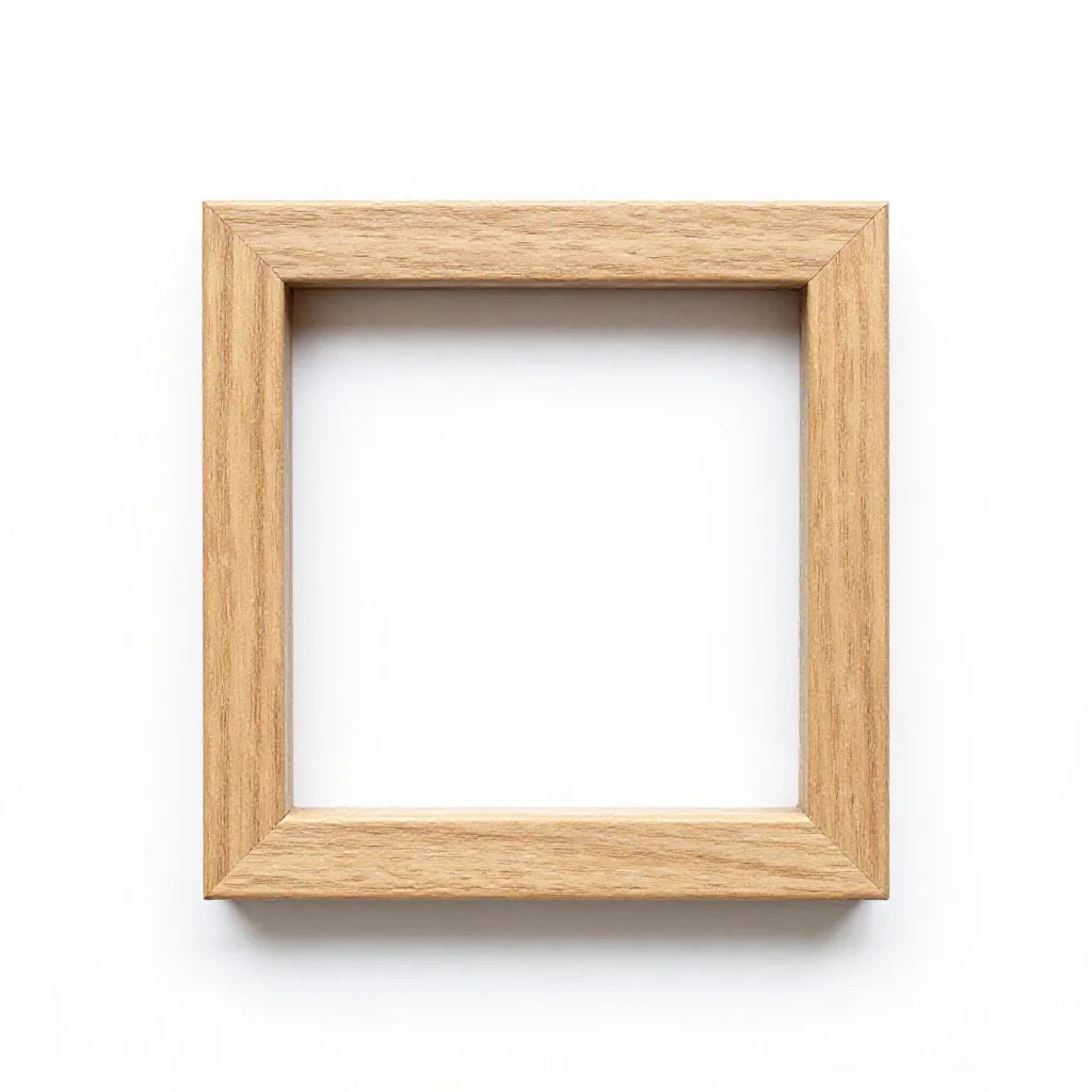 Freestanding photo frame isolated on a white background