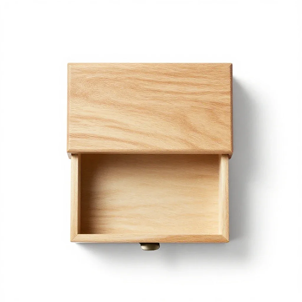 Jewellery box with a lift-out tray isolated on a white background