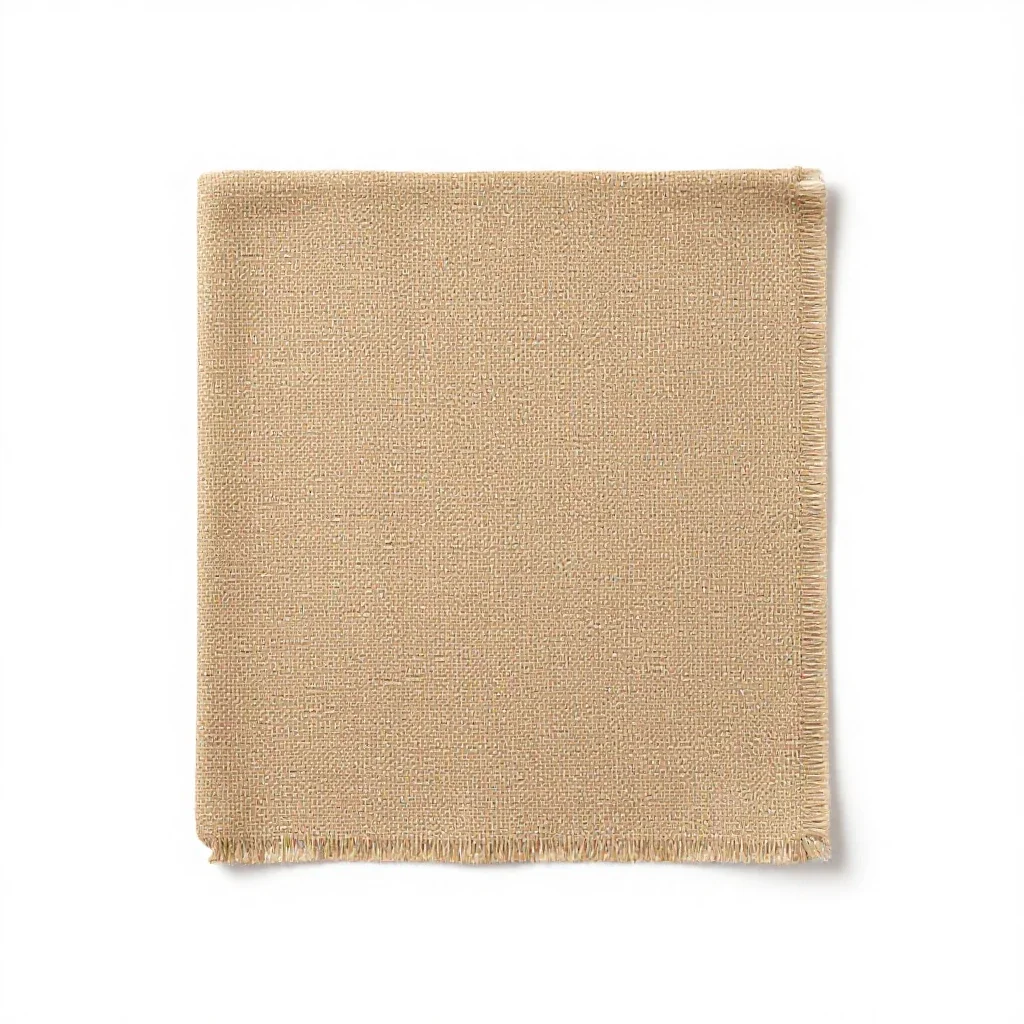 Jute runner isolated on a white background