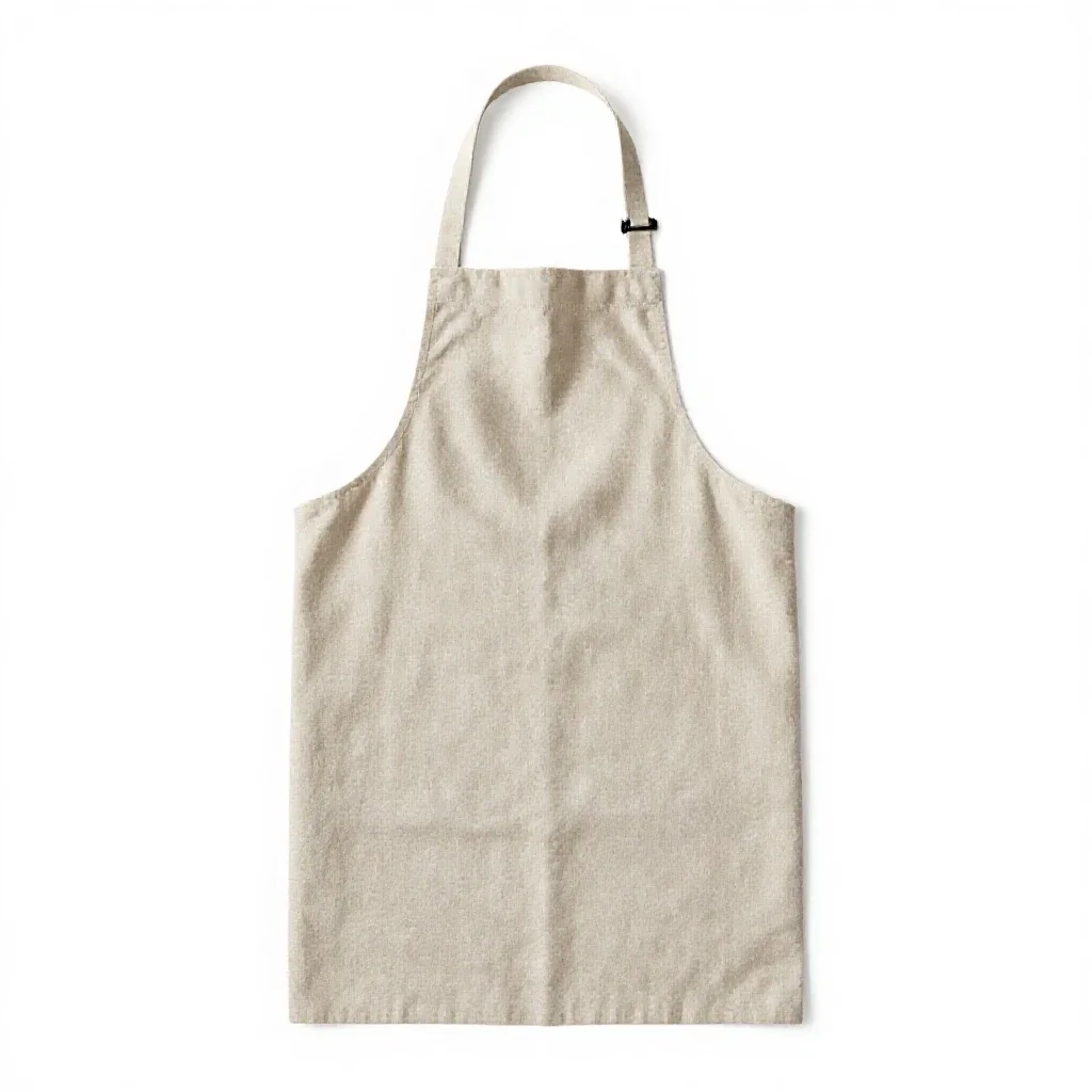 Linen apron isolated on a white background