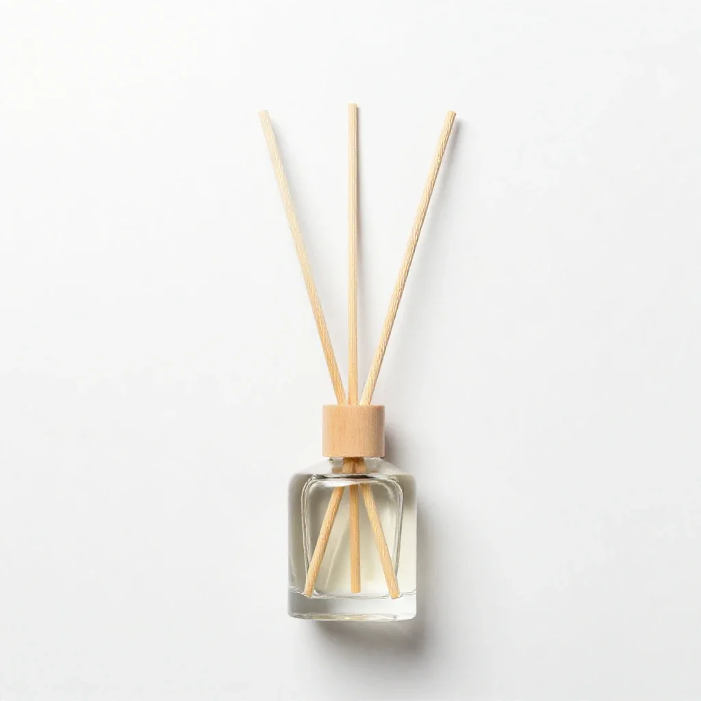 Reed diffuser isolated on a white background