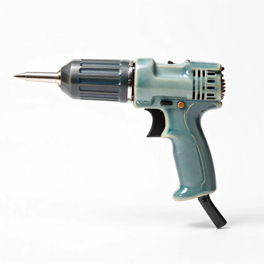 Nail gun isolated on a white background