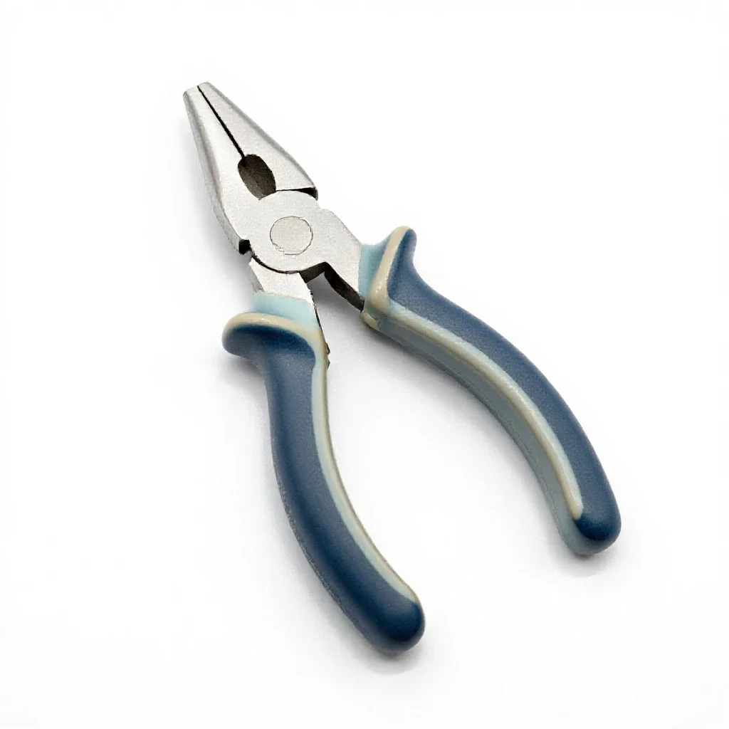 Pair of locking pliers isolated on a white background