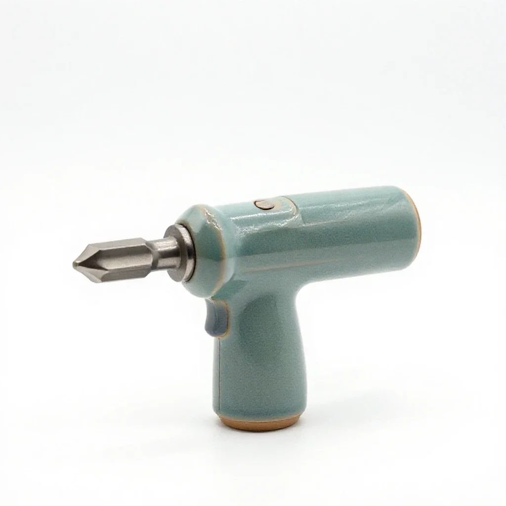 Rotary tool with bits isolated on a white background