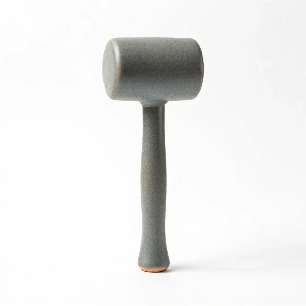 Rubber mallet isolated on a white background