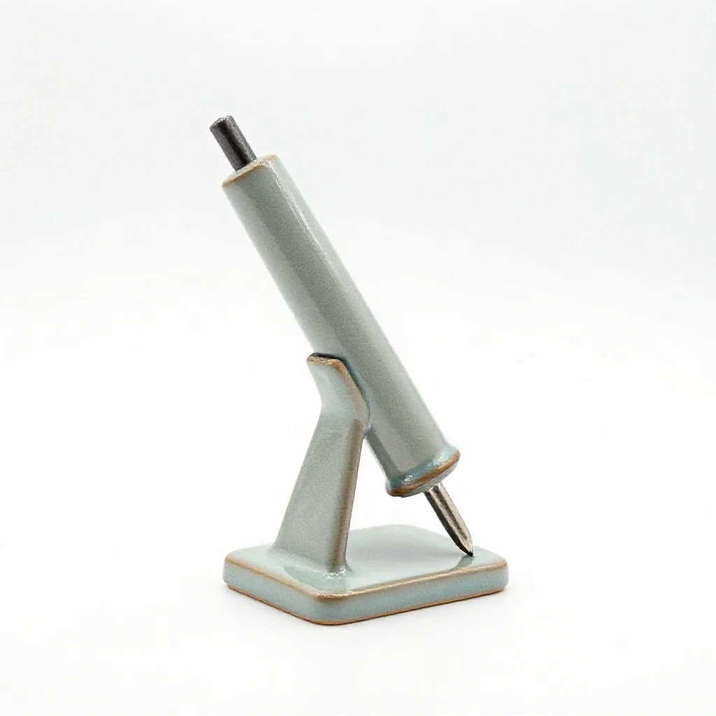Soldering iron with a stand isolated on a white background