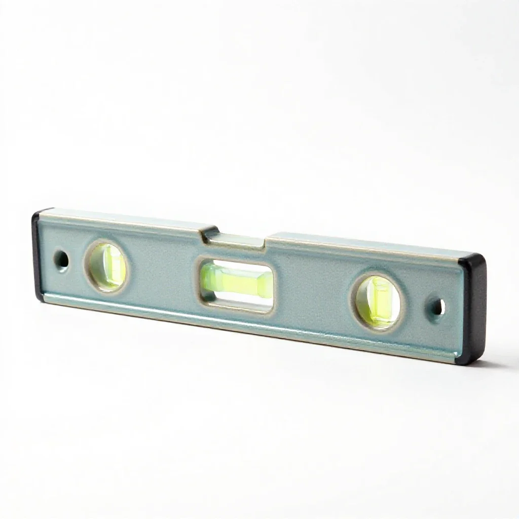 Spirit level isolated on a white background