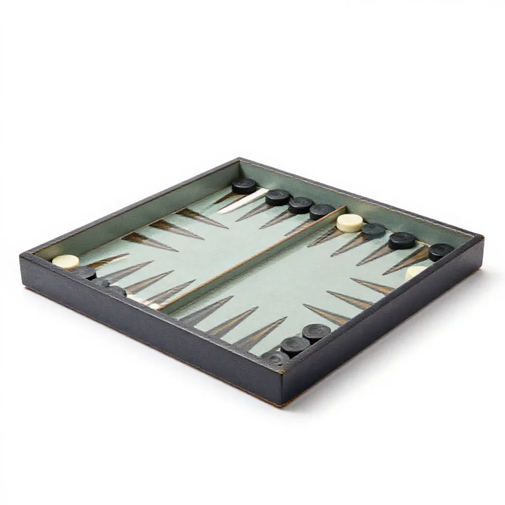 Backgammon board isolated on a white background