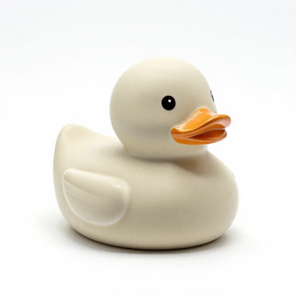 Rubber duck isolated on a white background