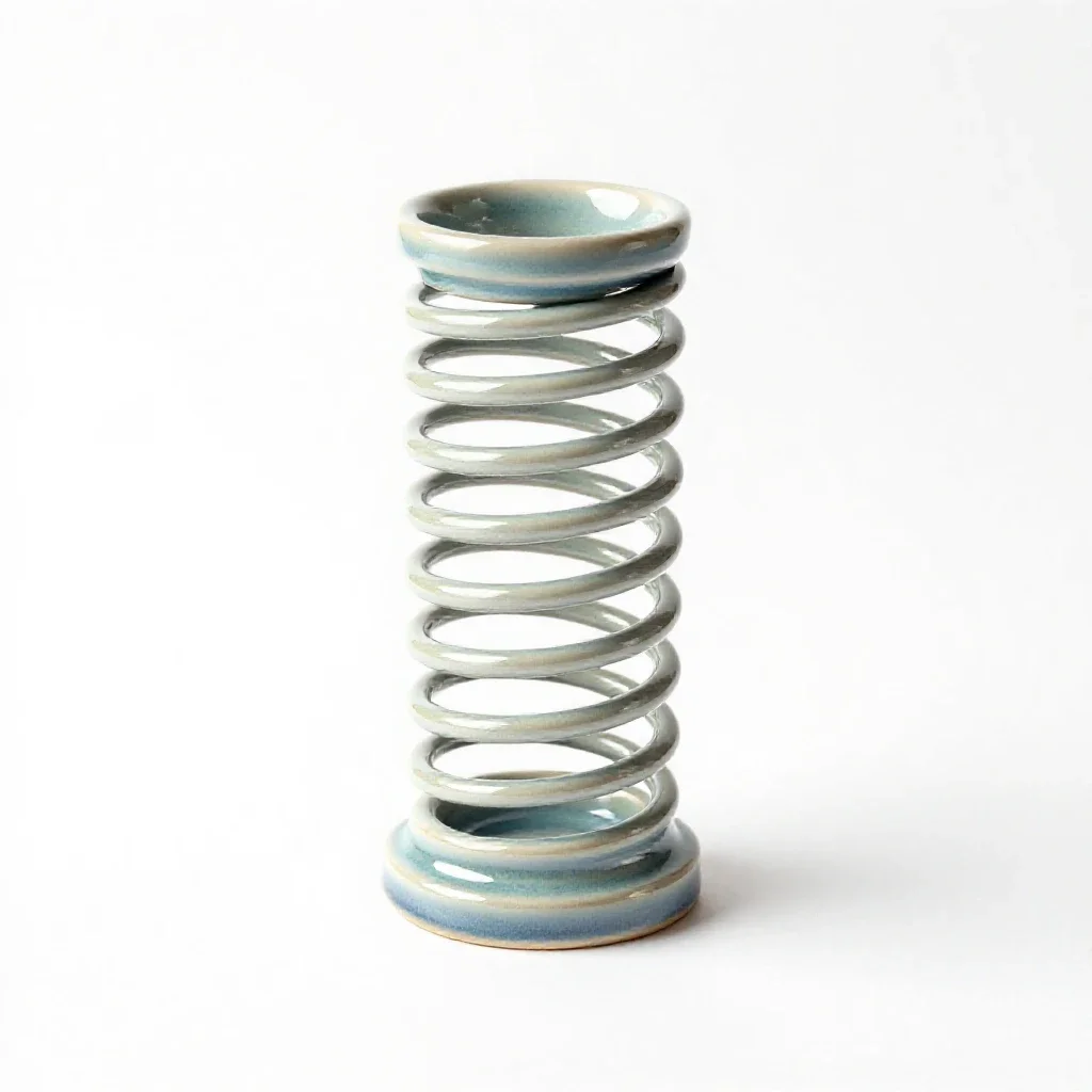 Slinky spring isolated on a white background