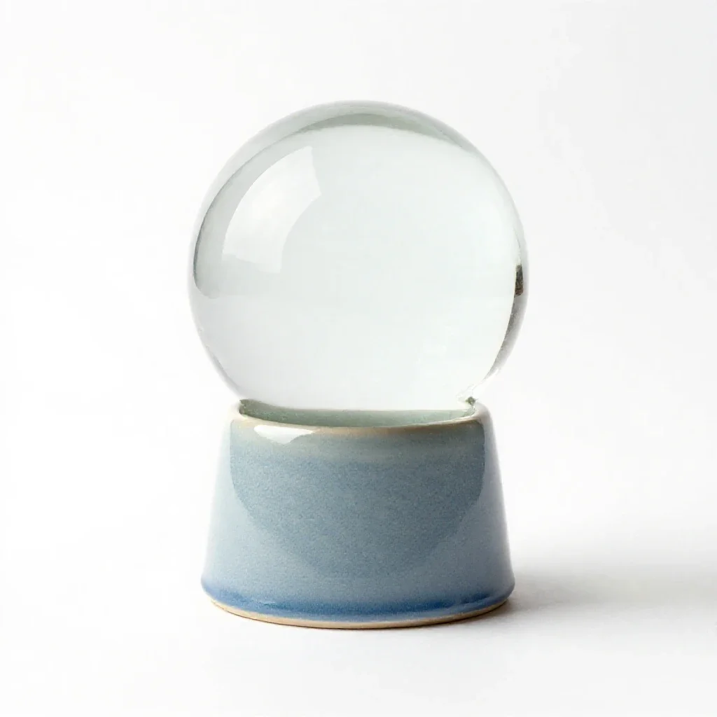 Snow globe isolated on a white background