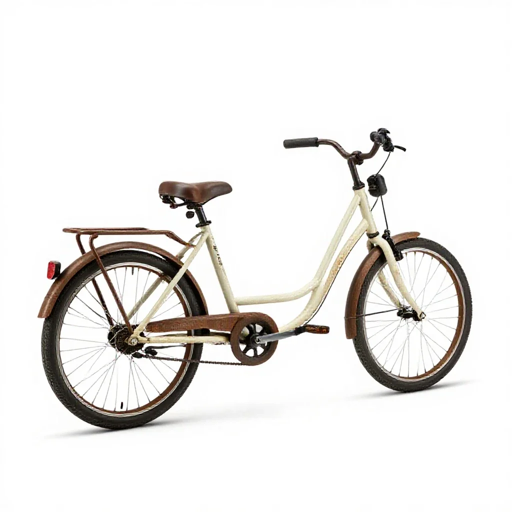 Cargo bicycle isolated on a white background