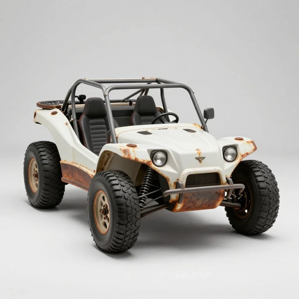 Dune buggy isolated on a white background