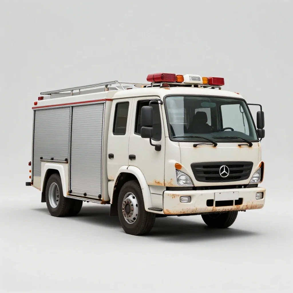 Fire engine isolated on a white background