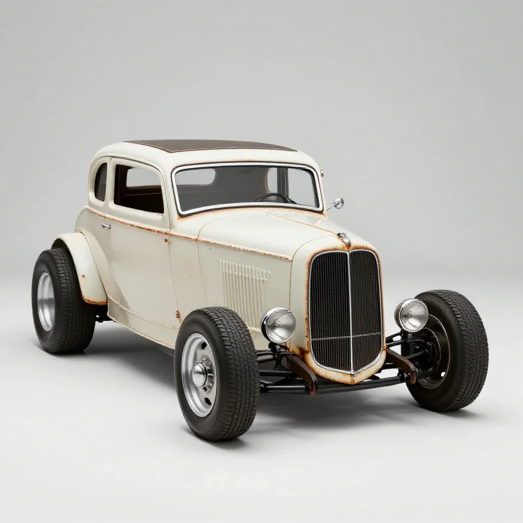 Hot rod isolated on a white background