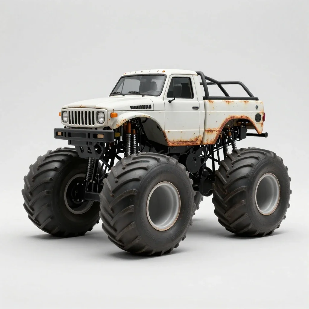 Monster truck isolated on a white background