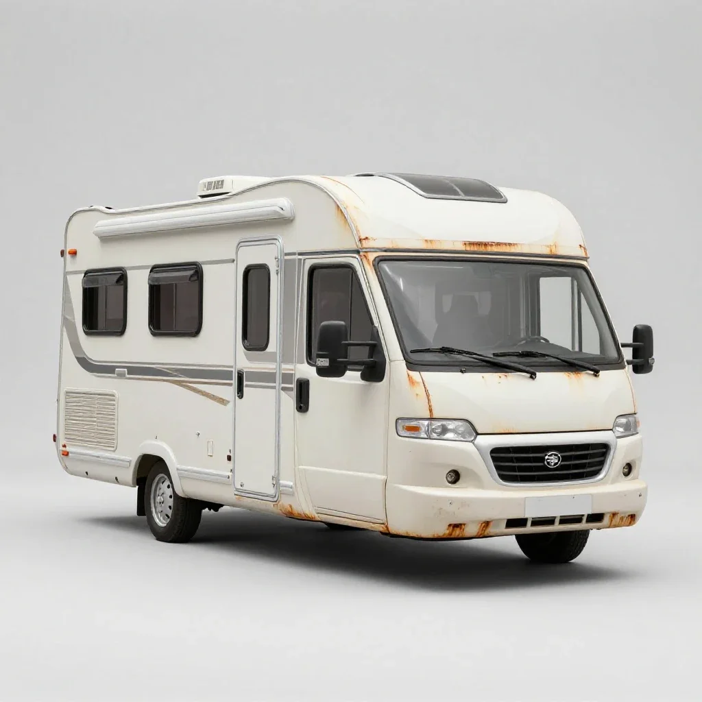 Motorhome isolated on a white background