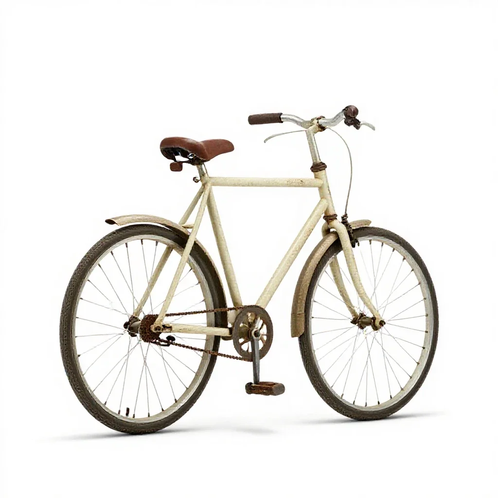 Penny farthing isolated on a white background