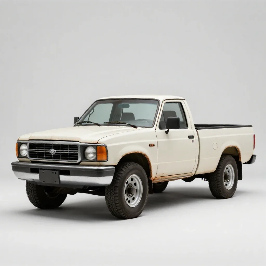 Pickup truck isolated on a white background