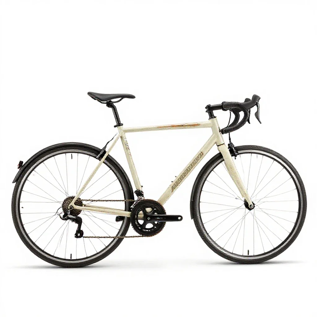 Road bicycle isolated on a white background