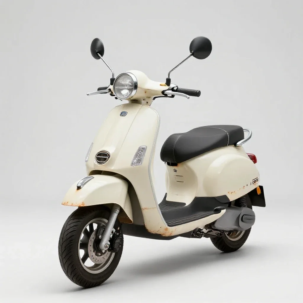 Scooter isolated on a white background