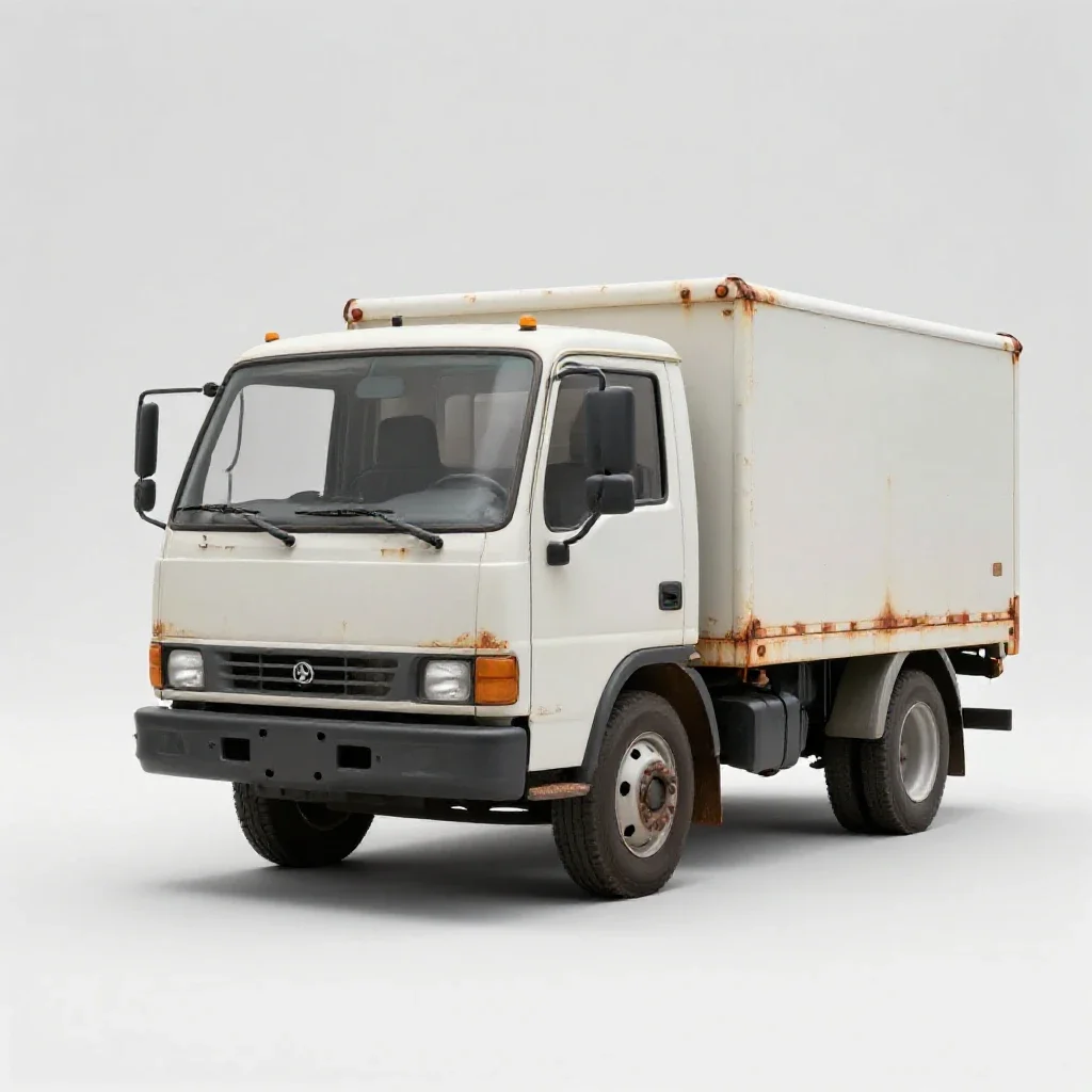 Tow truck isolated on a white background