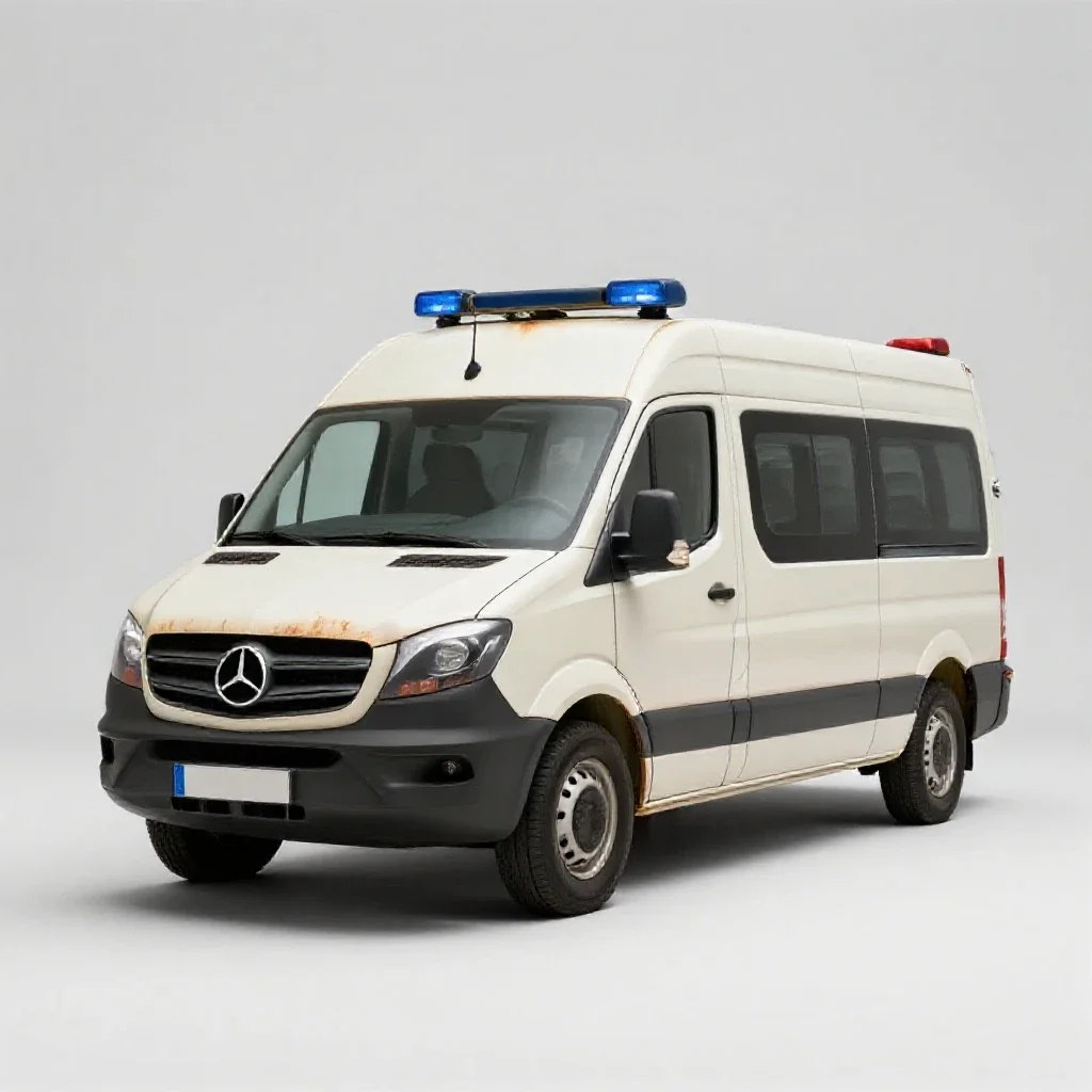 Ambulance isolated on a white background