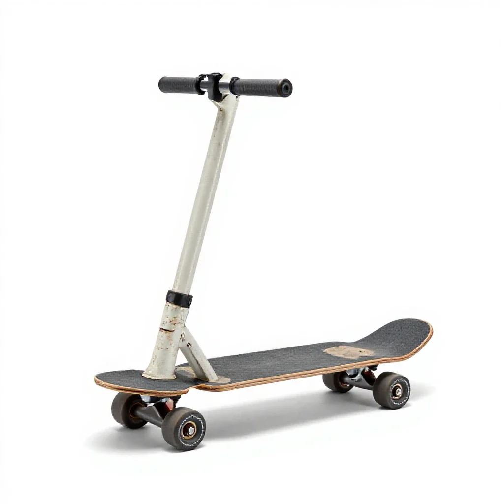 Electric skateboard isolated on a white background