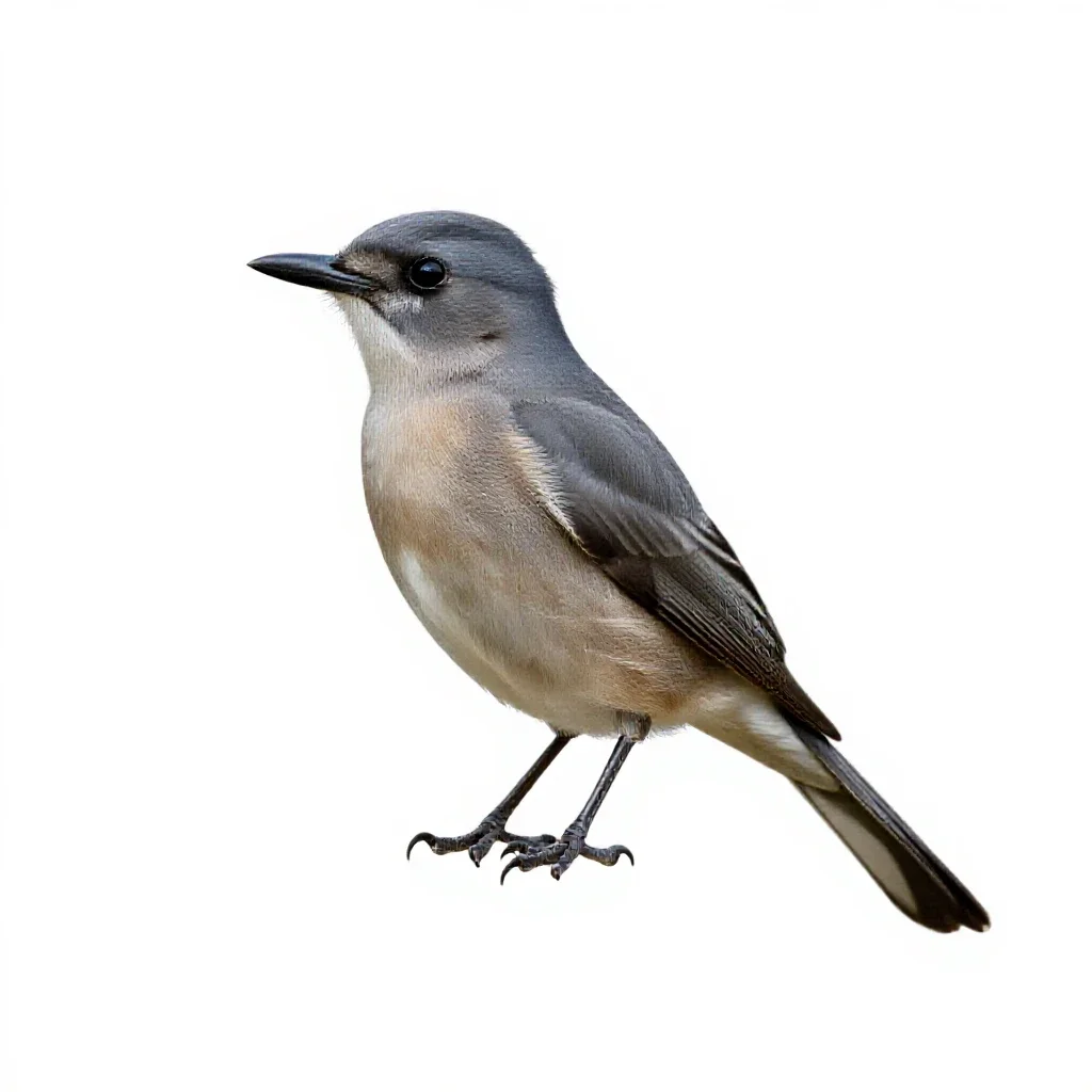 Kingbird isolated on a white background
