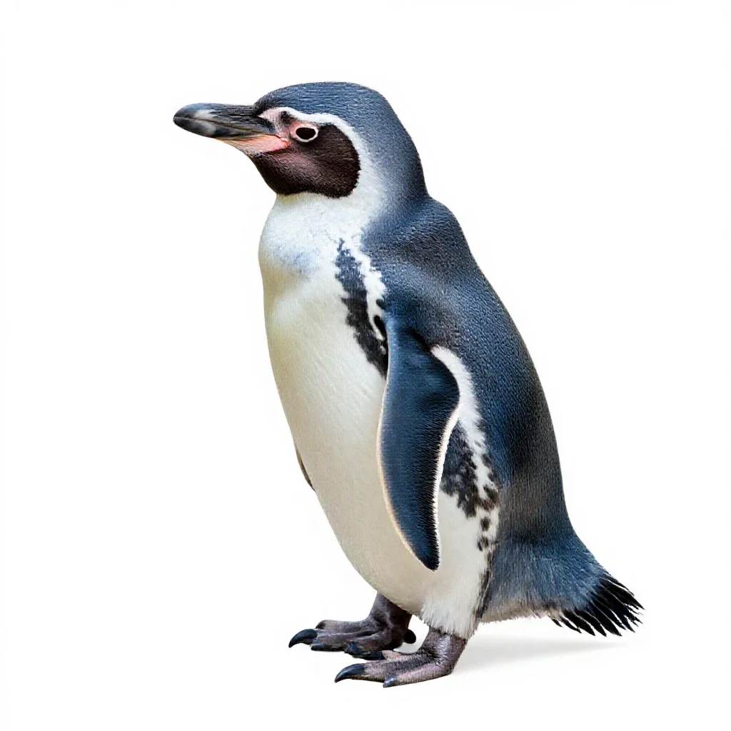 Little blue penguin isolated on a white background