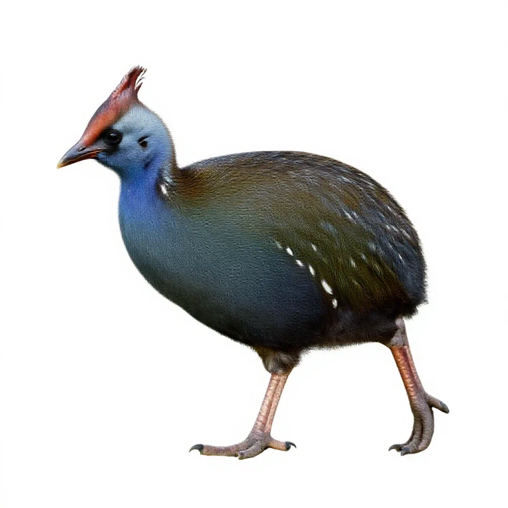 Takahe isolated on a white background