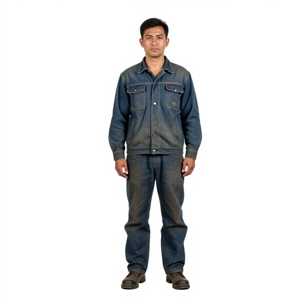 Train conductor with a punch isolated on a white background