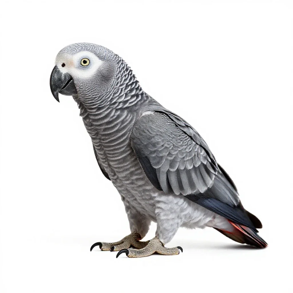 Kea parrot isolated on a white background