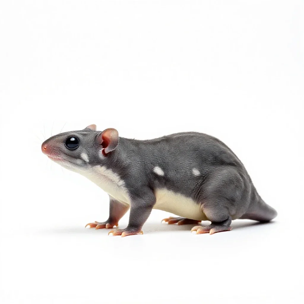 Lantern-eyed swamp wisp isolated on a white background