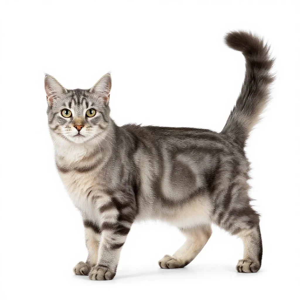 Maine coon cat isolated on a white background