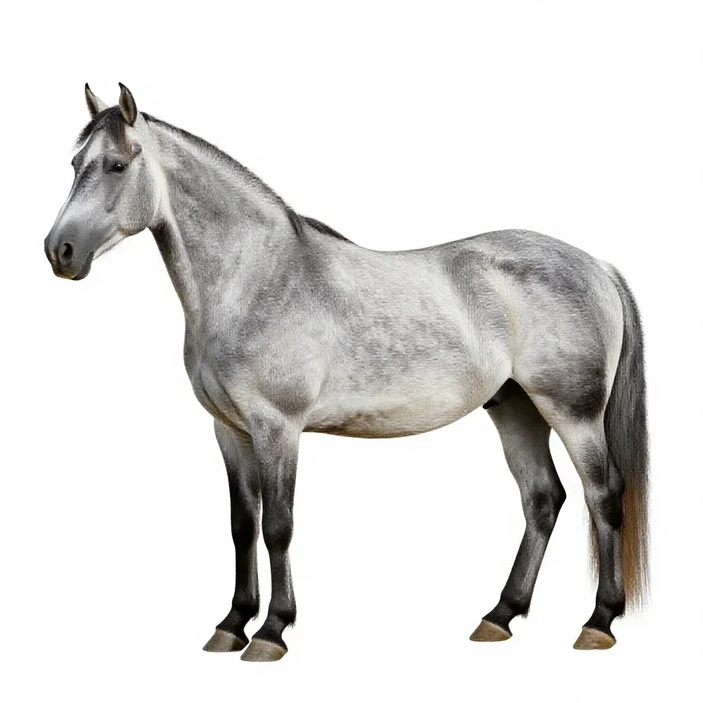 Shire horse isolated on a white background
