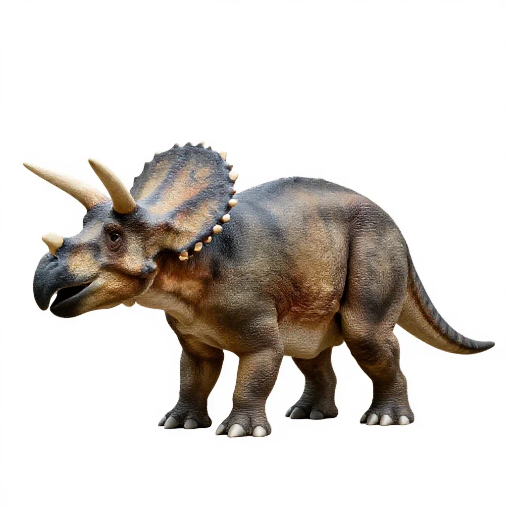 Triceratops isolated on a white background