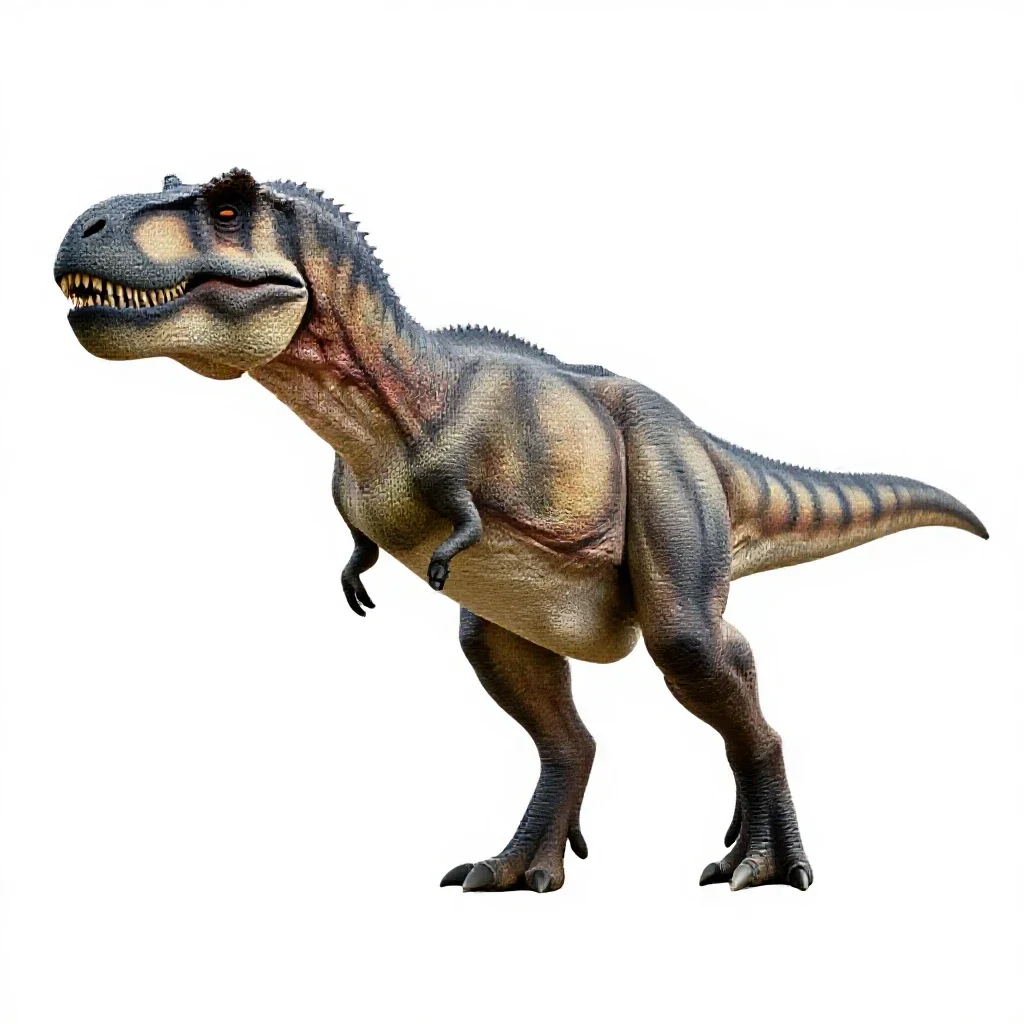 Tyrannosaurus rex isolated on a white background