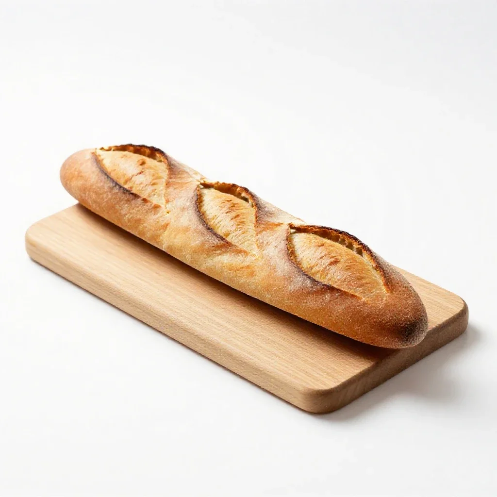 Baguette isolated on a white background