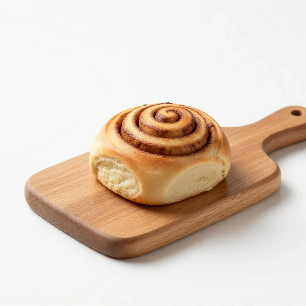 Cinnamon roll isolated on a white background