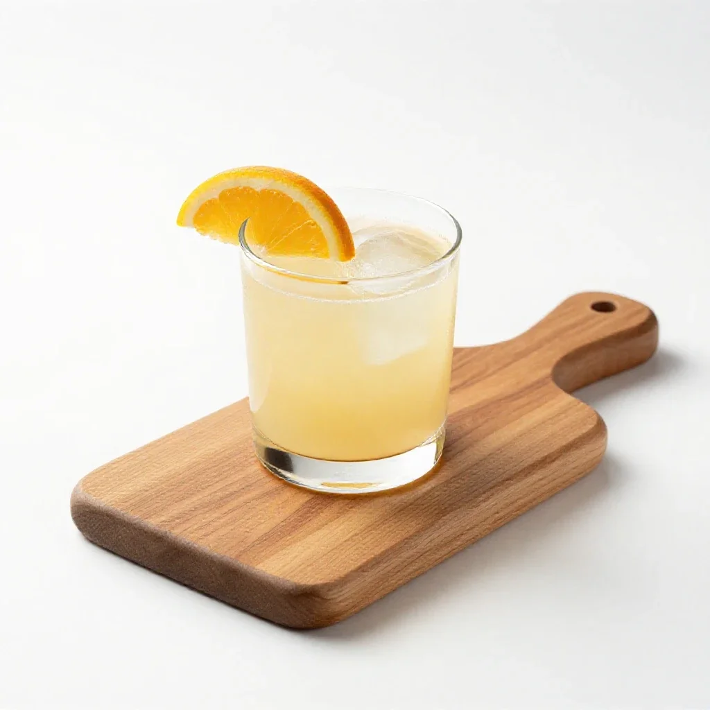 Cocktail with a citrus twist isolated on a white background