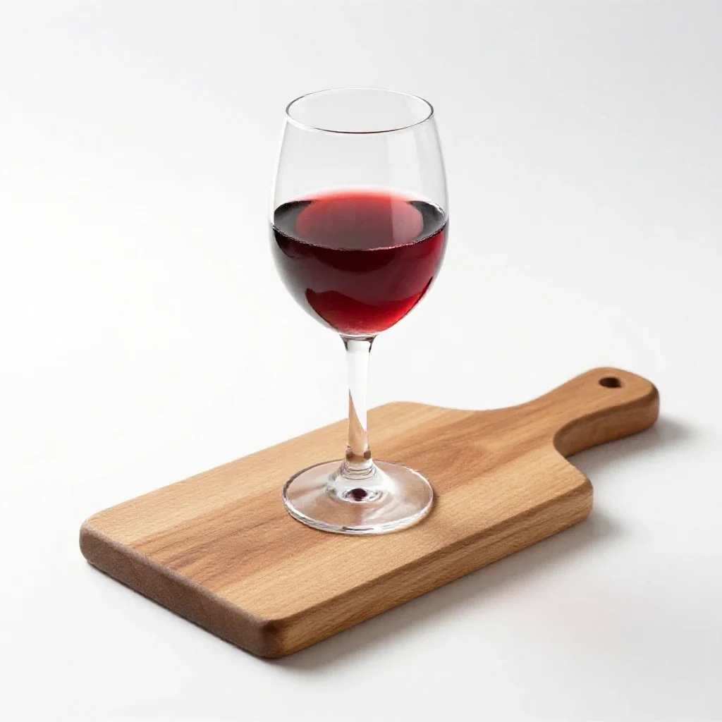 Glass of red wine isolated on a white background
