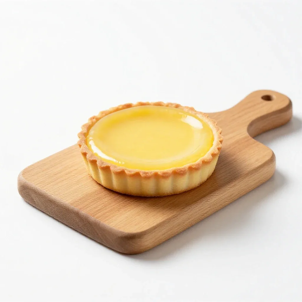 Lemon tart isolated on a white background
