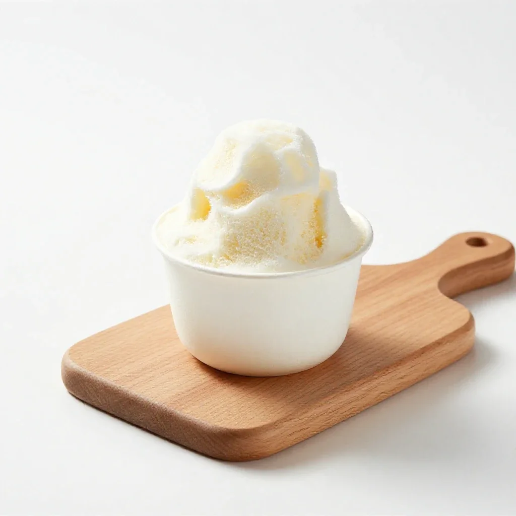 Shave ice cup isolated on a white background