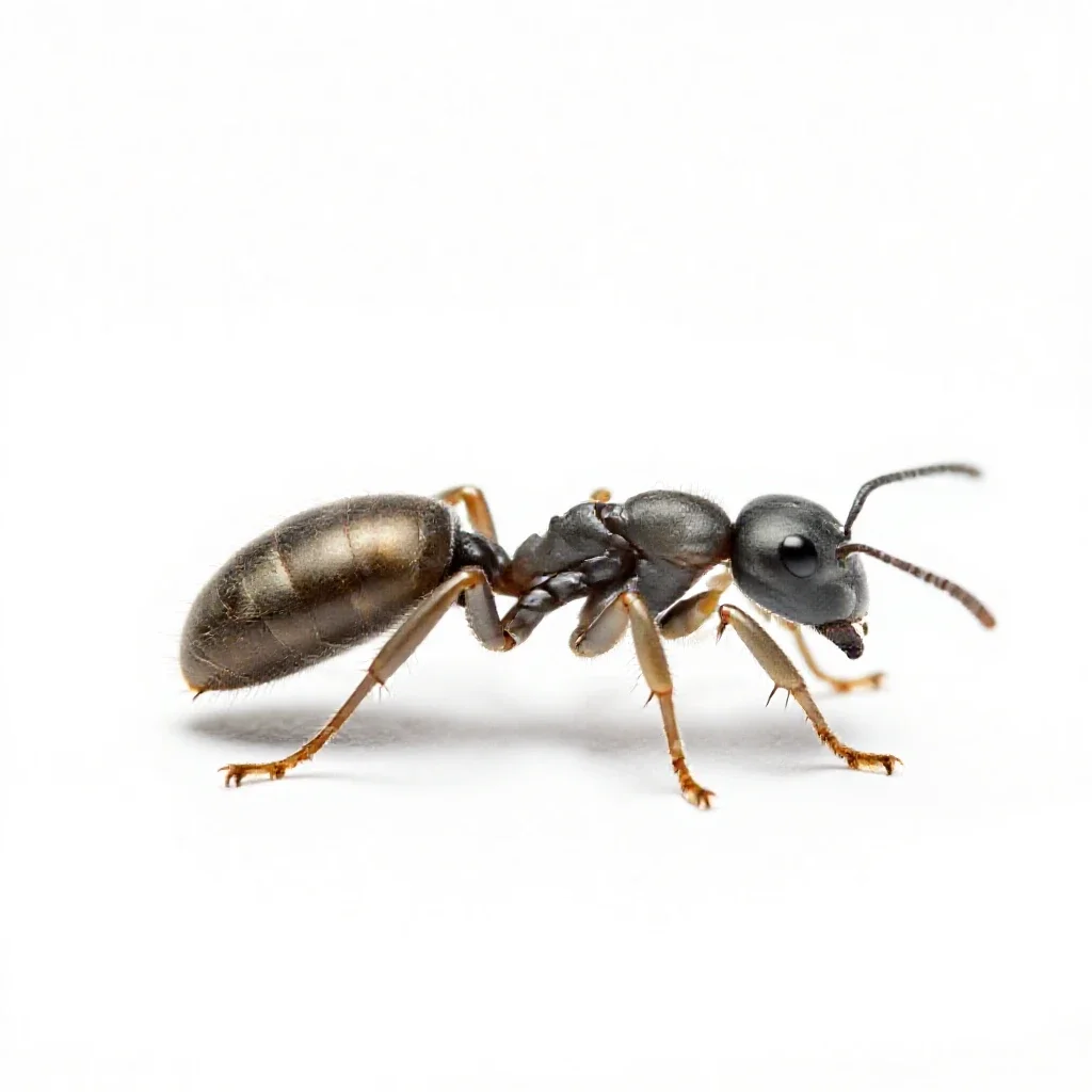 Bullet ant isolated on a white background
