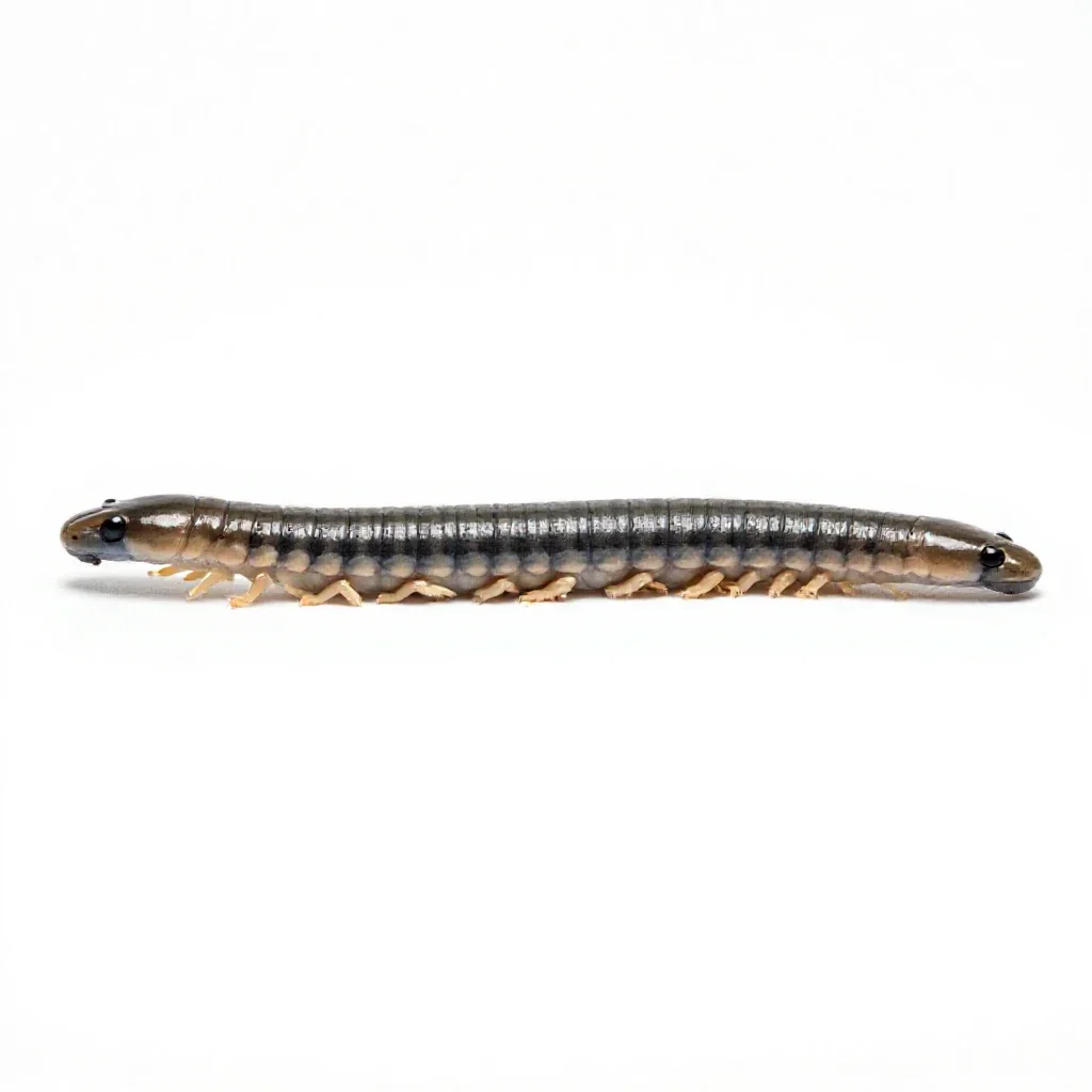 Centipede isolated on a white background