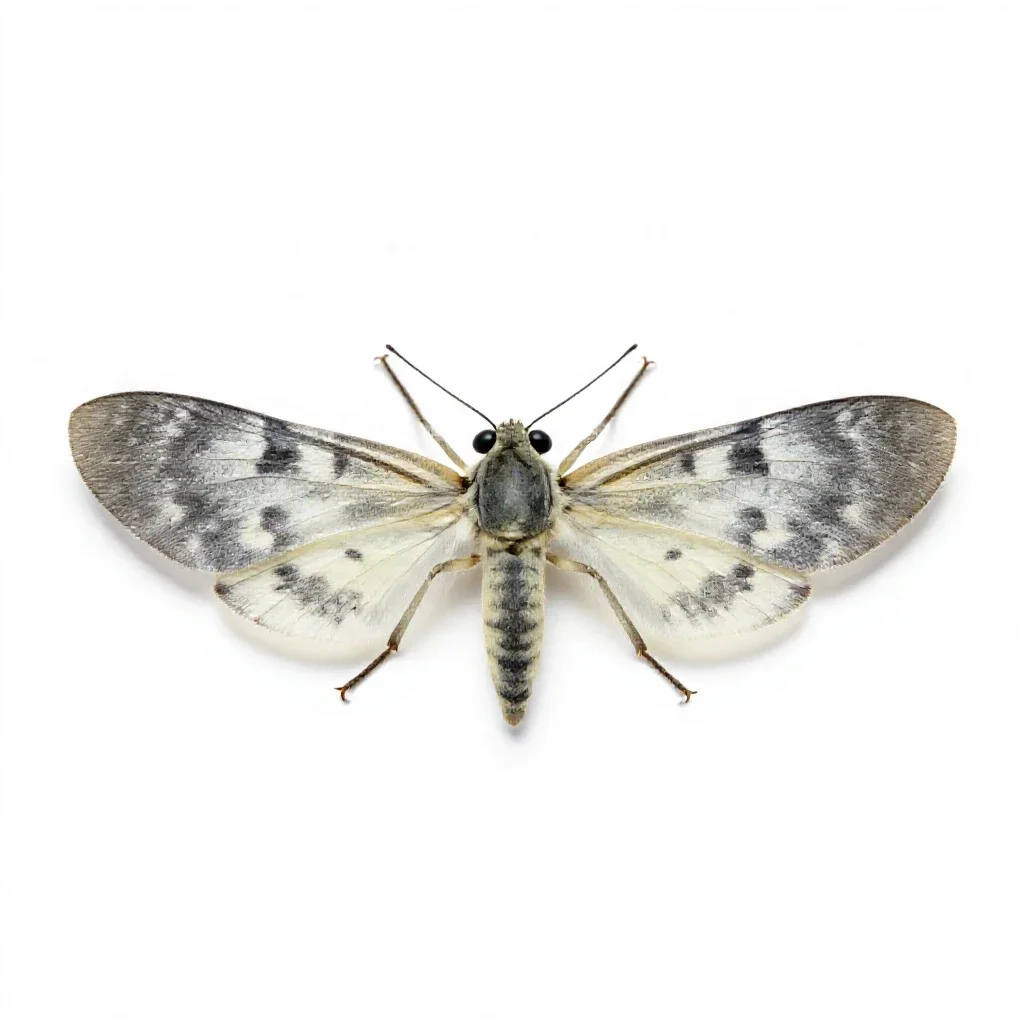Firefly glowing isolated on a white background