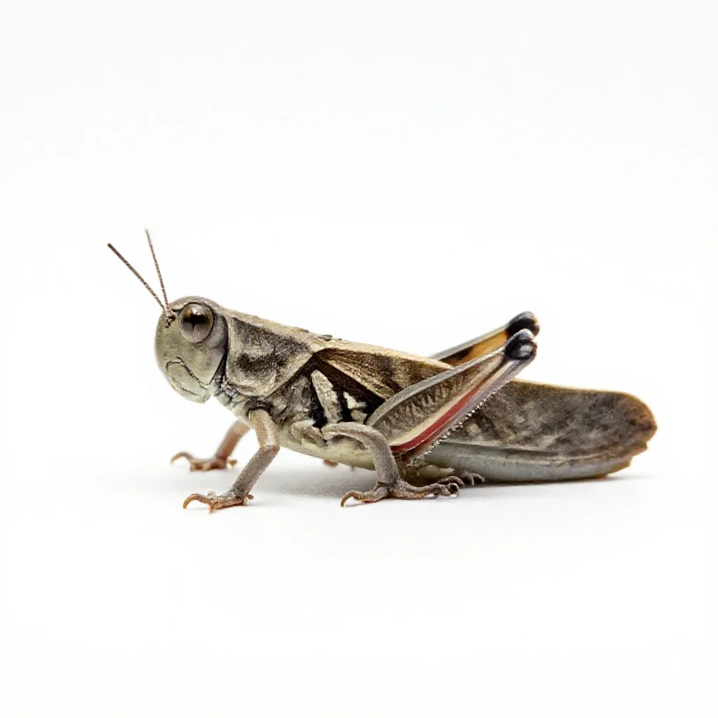 Grasshopper isolated on a white background