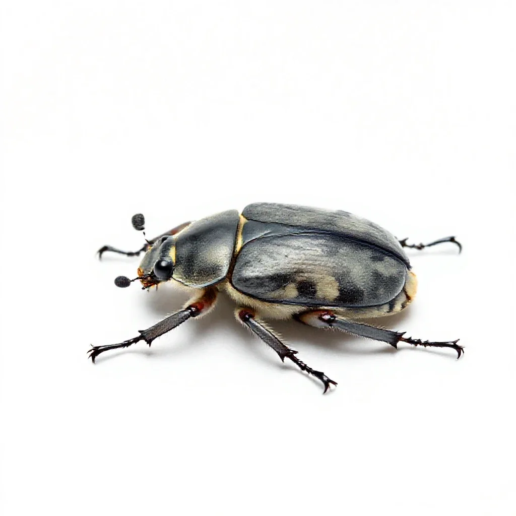 Jewel beetle isolated on a white background