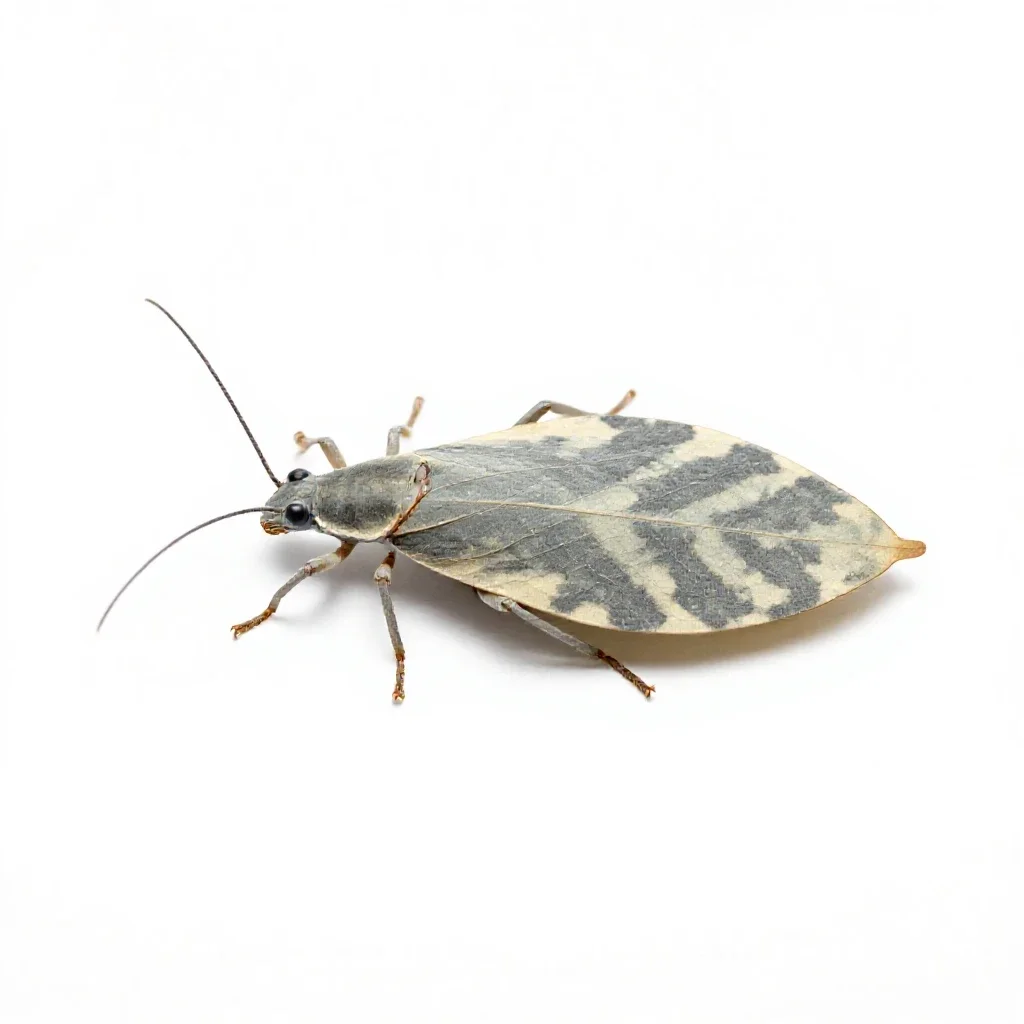 Leaf insect isolated on a white background